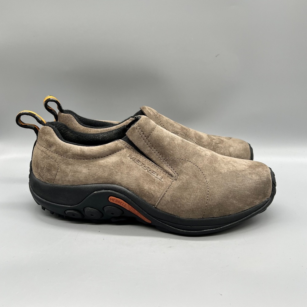 Merrell Shoes Mens 10 Brown Suede Jungle Moc Slip On Walking Comfort Casual